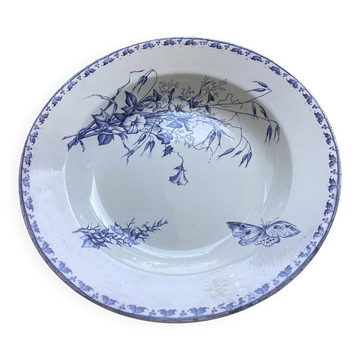 19th century Carmen iron earth soup plate dimensions: diameter -24 cm