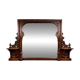 Monumental antique mirror in carved wood – Orientalist / Moorish style – late 19th century