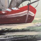 Signed marine painting