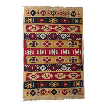 Mid-century Boho Wool Rug, 1960s