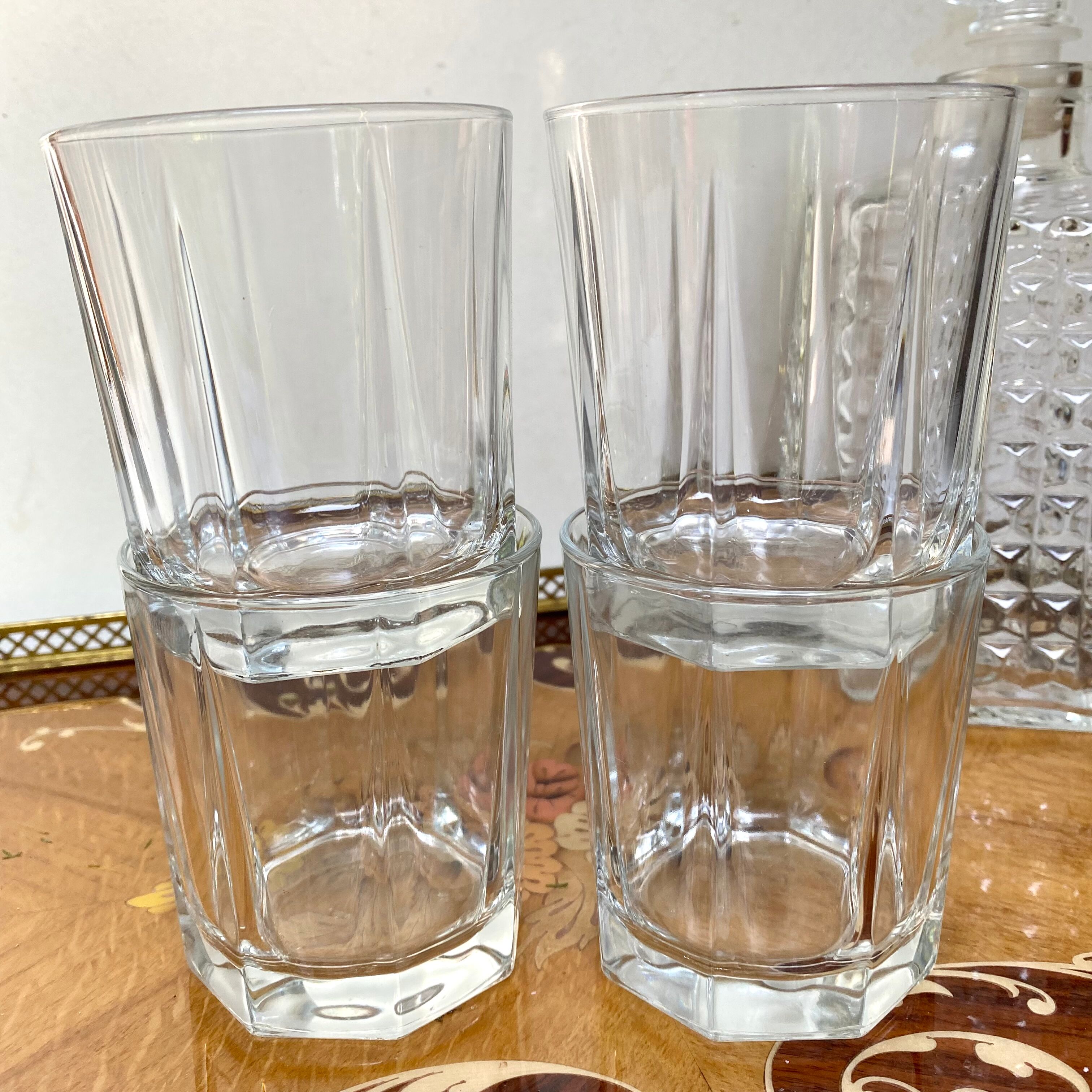 Vintage whisky glasses
