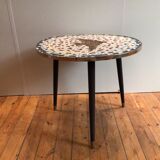 Table ronde en mosaïque