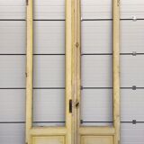 Double portes de séparation en sapin massif