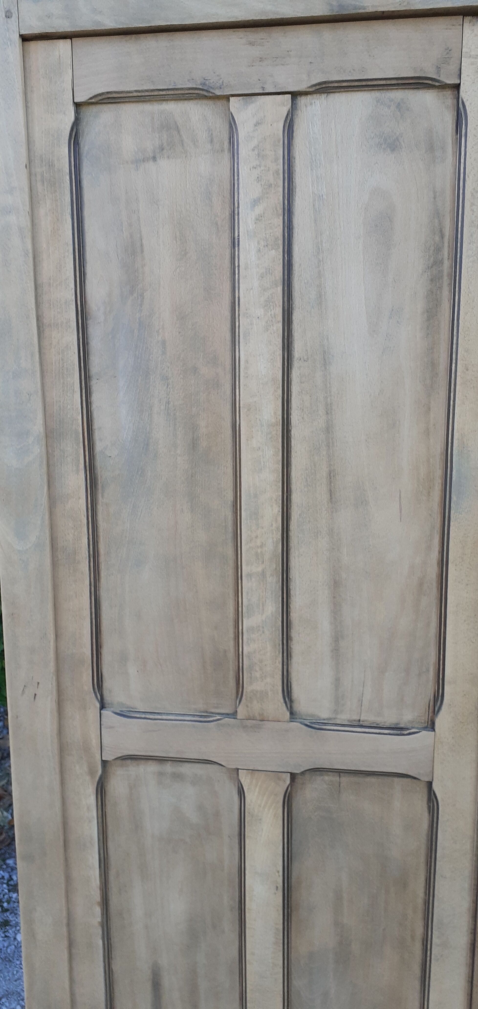 Parisian wardrobe 2 doors in oak raw wood