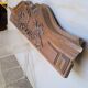 Pediment carved wood paneling Louis XVI style ep XIXth