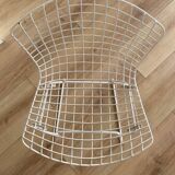 4 chaises blanches Knoll Bertoia