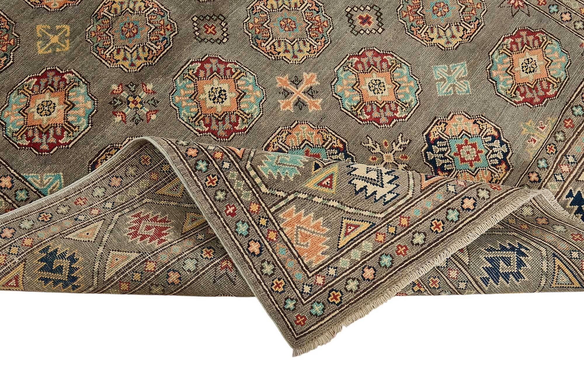 Turkish Handknotted Wool Oushak Rug 168 cm x 243 cm