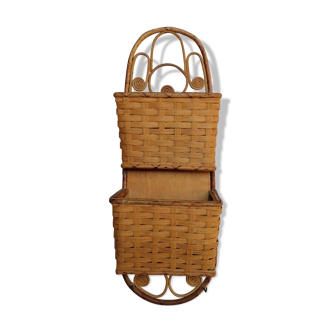 Rattan mail letter holder