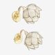 Pair of mother-of-pearl flower sconces