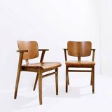 Pair of Mid-century plywood beech chairs - Ilmari Tapiovaara style plywood Chairs