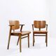 Pair of Mid-century plywood beech chairs - Ilmari Tapiovaara style plywood Chairs