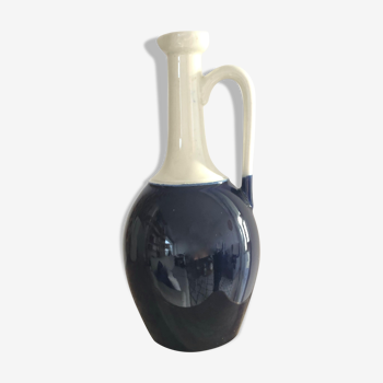 Decanter in blue and white ceramic