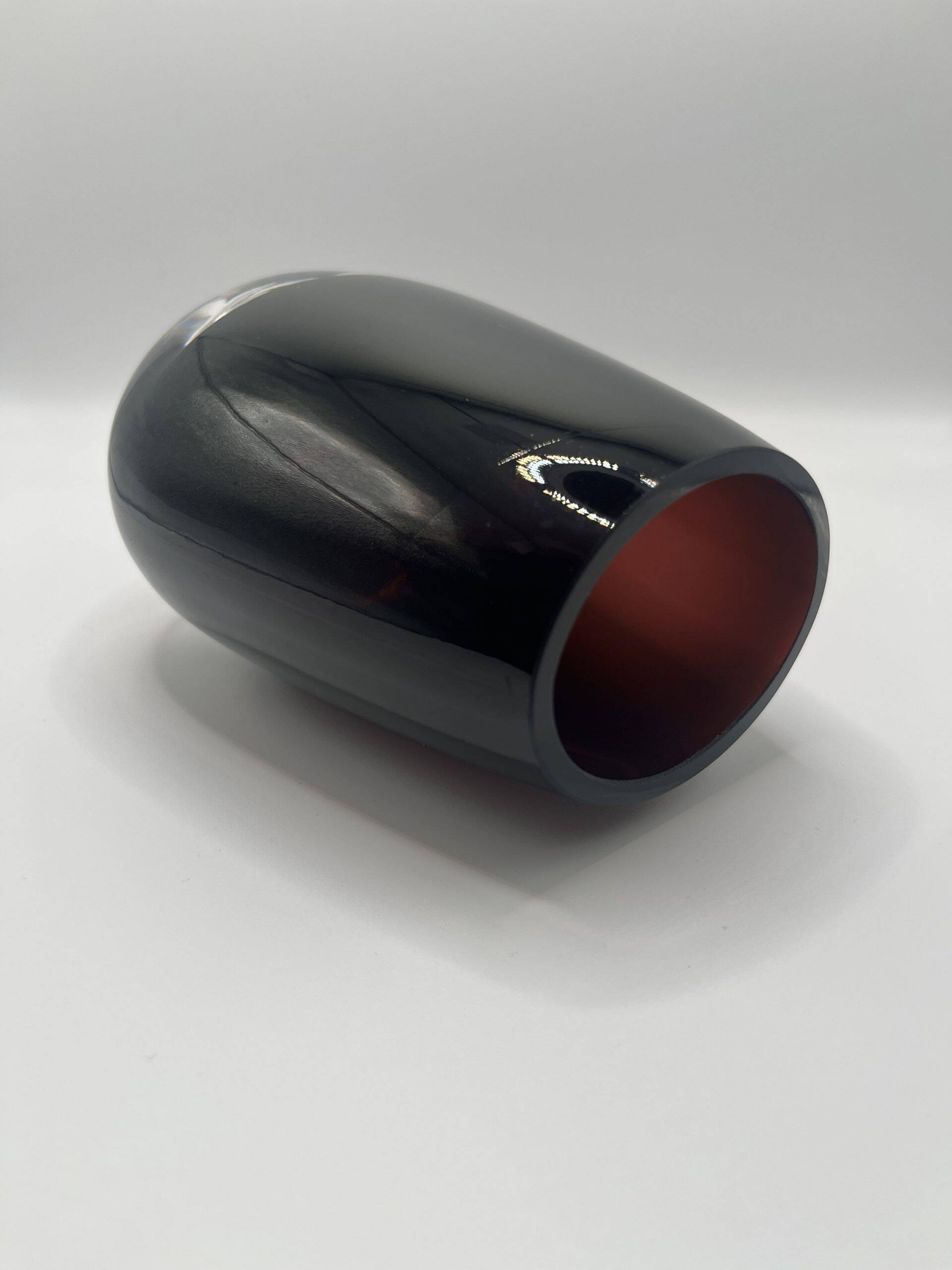 Sommerso technical purple Scandinavian vase circa 1960
