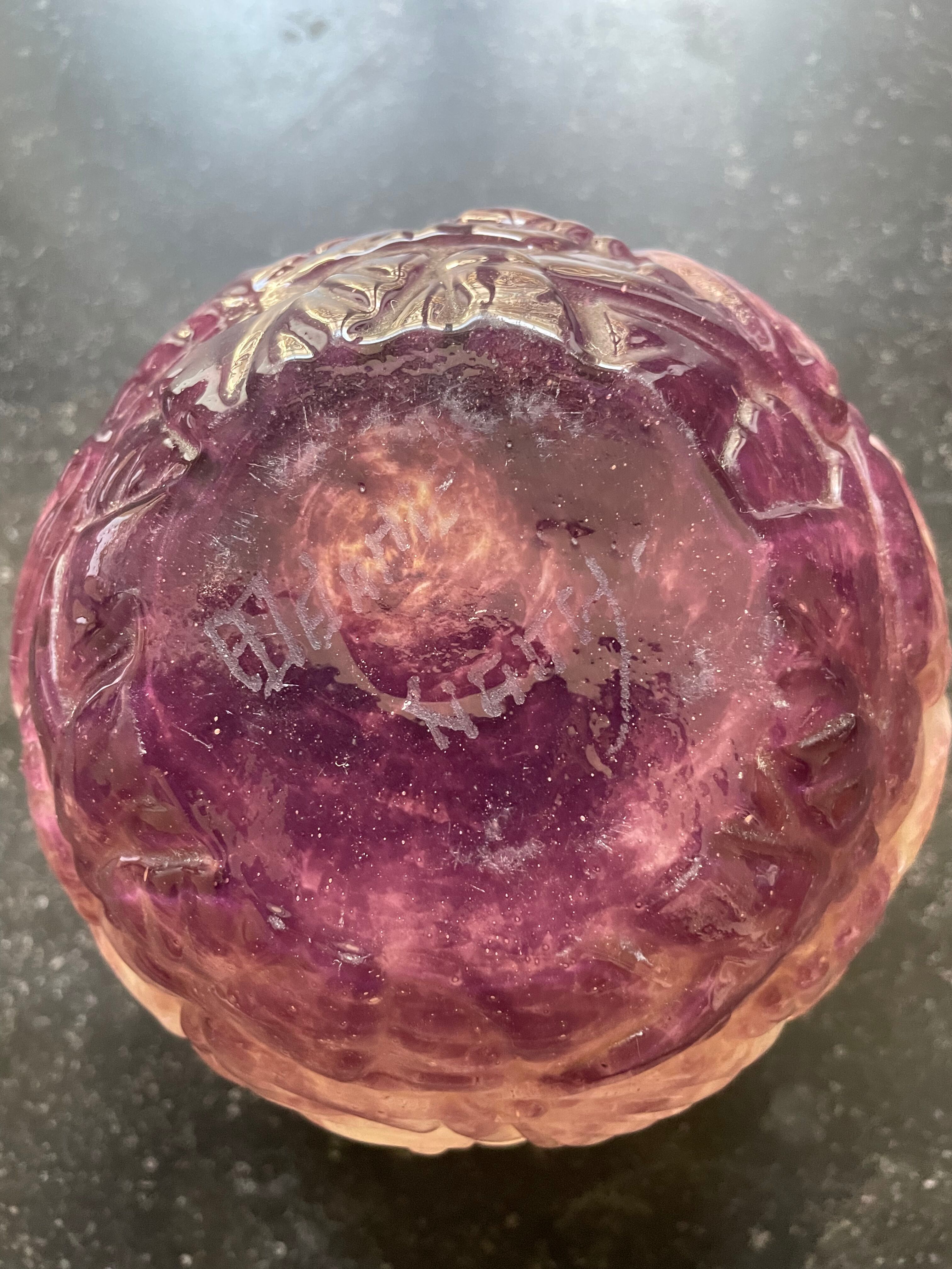 Vase ball André Delattre, Nancy, art deco