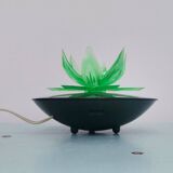 Lampe de nuit en forme de fleur de nénuphar vert, Europe de l'Est