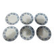 Flat plates set of six ironstone Saint Amand Egypt decoration