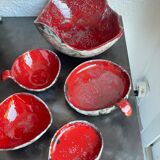 Ceramic set Arlette Roux Vallauris 1950s