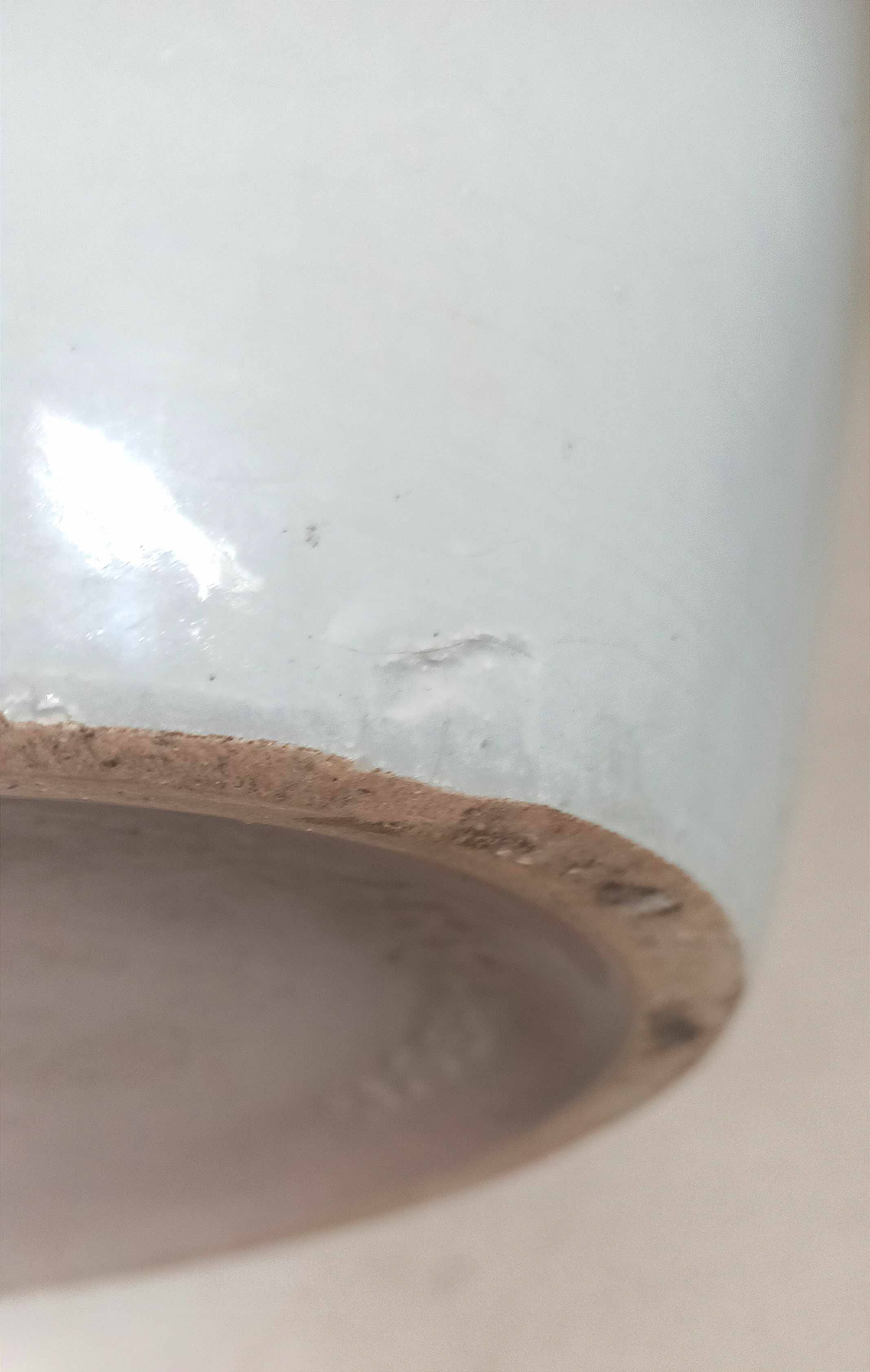 Pair of two-tone ceramic vases West Germany 1960s Height 42 cm