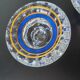 Pair of crystal candle holders, Cristal d'Arques model J. Durand 1980.