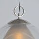 Mid-century glass and chrome hanging lamp, 1970s