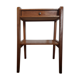 Wooden bedside table