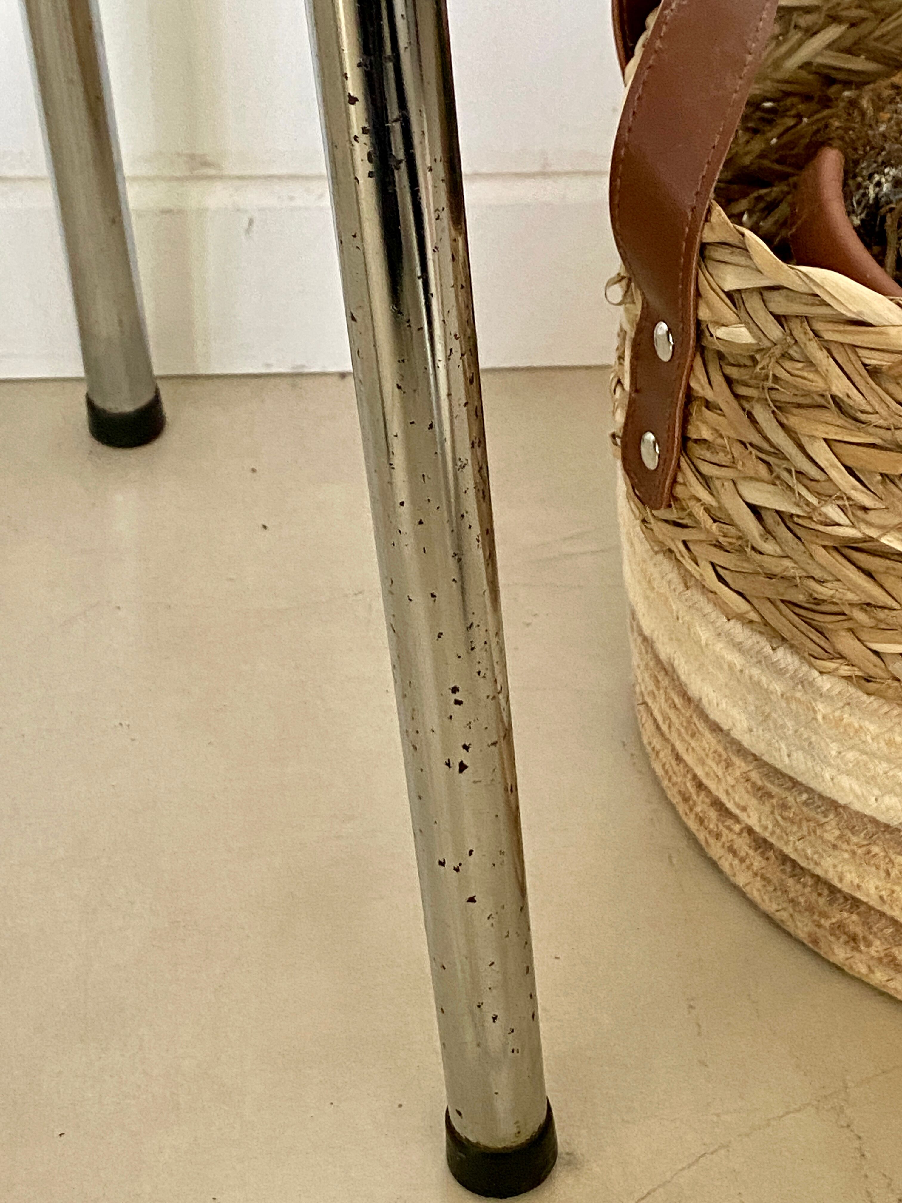 Yellow formica stool