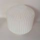 Vintage Mid-Century Pleated Milk Glass Lamp Shade