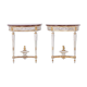 Malot. Pair of lacquered consoles from the Louis XVI period. Circa 1780.