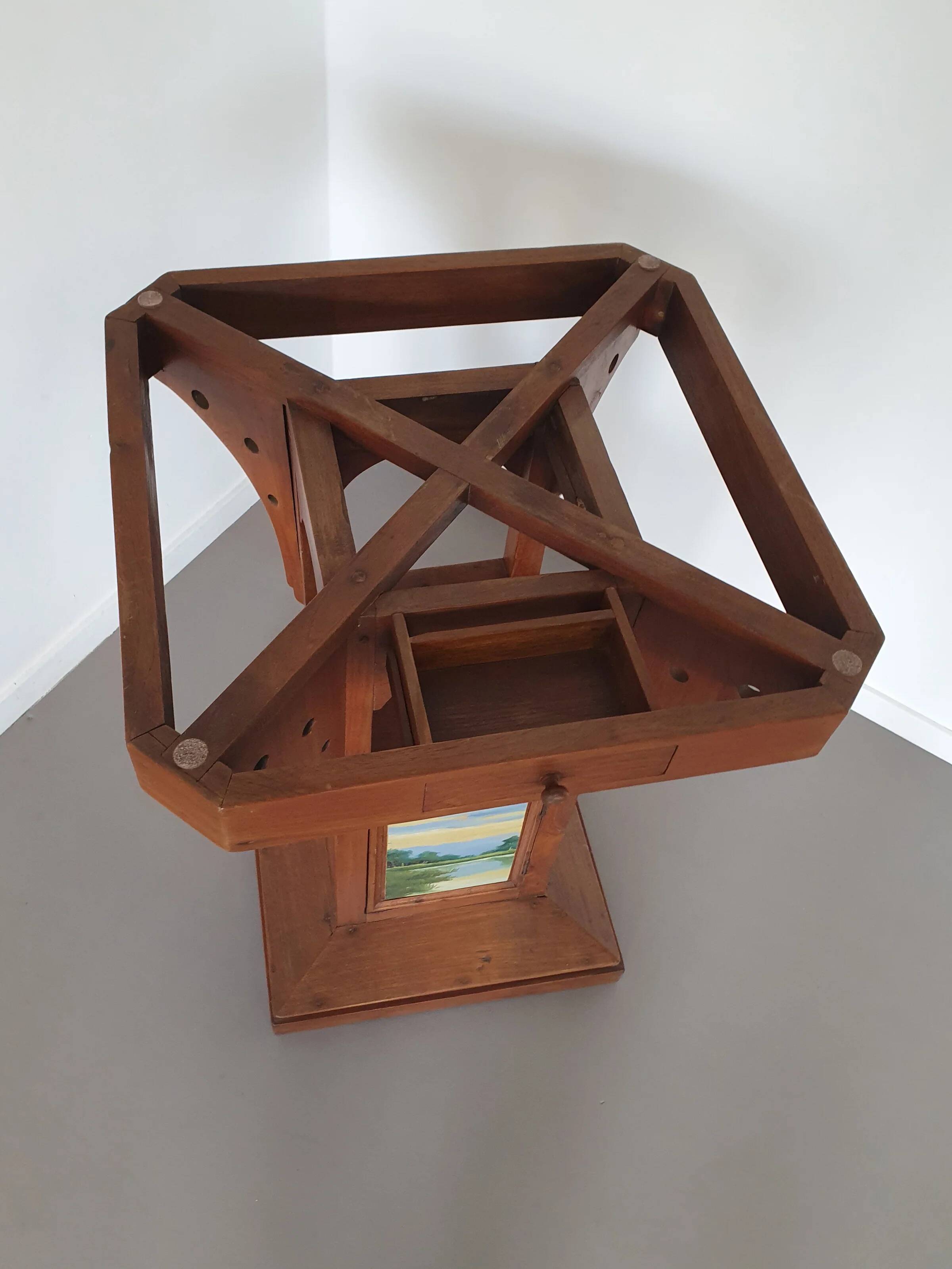 Indonesia table with marble top