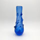 Vase Jan Beránek Chribska Art Glass Blue 27cm 1.68kg Mid-Century
