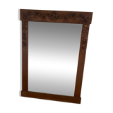 Carved oak mirror, 1950s