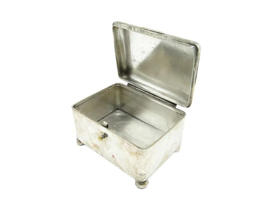 ABD Art Deco Sugar Bowl, Silver-Plated Brass, Norblin