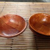 Set of 6 bowls Danish teak