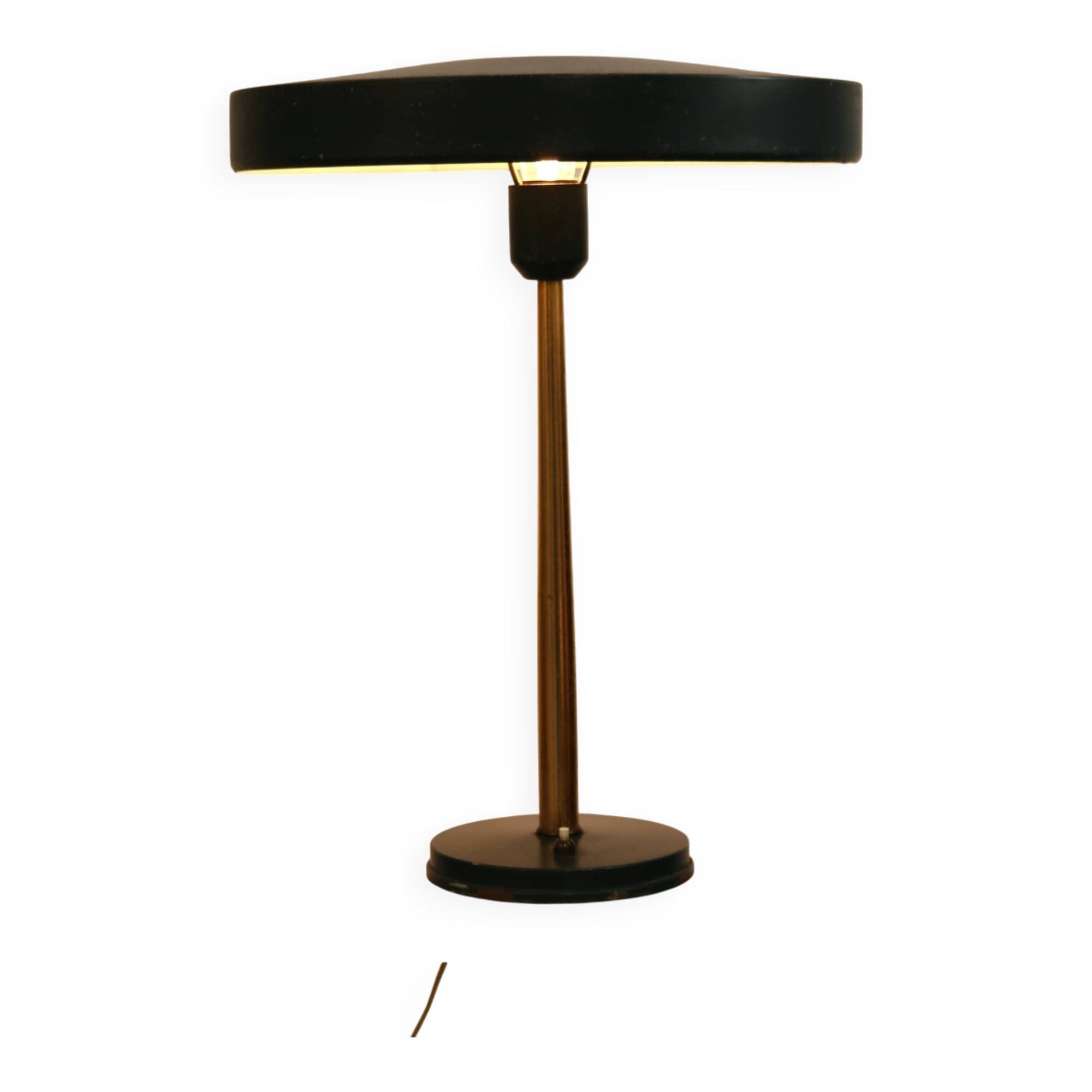 Midcentury Louis Kalff desk lamp *** Model Timor 69 dark green *** Philips
