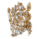 Set of 2 brass and crystal wall lights by Palwa