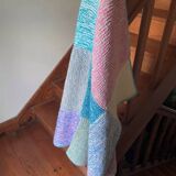 Small wool patchwork blanket