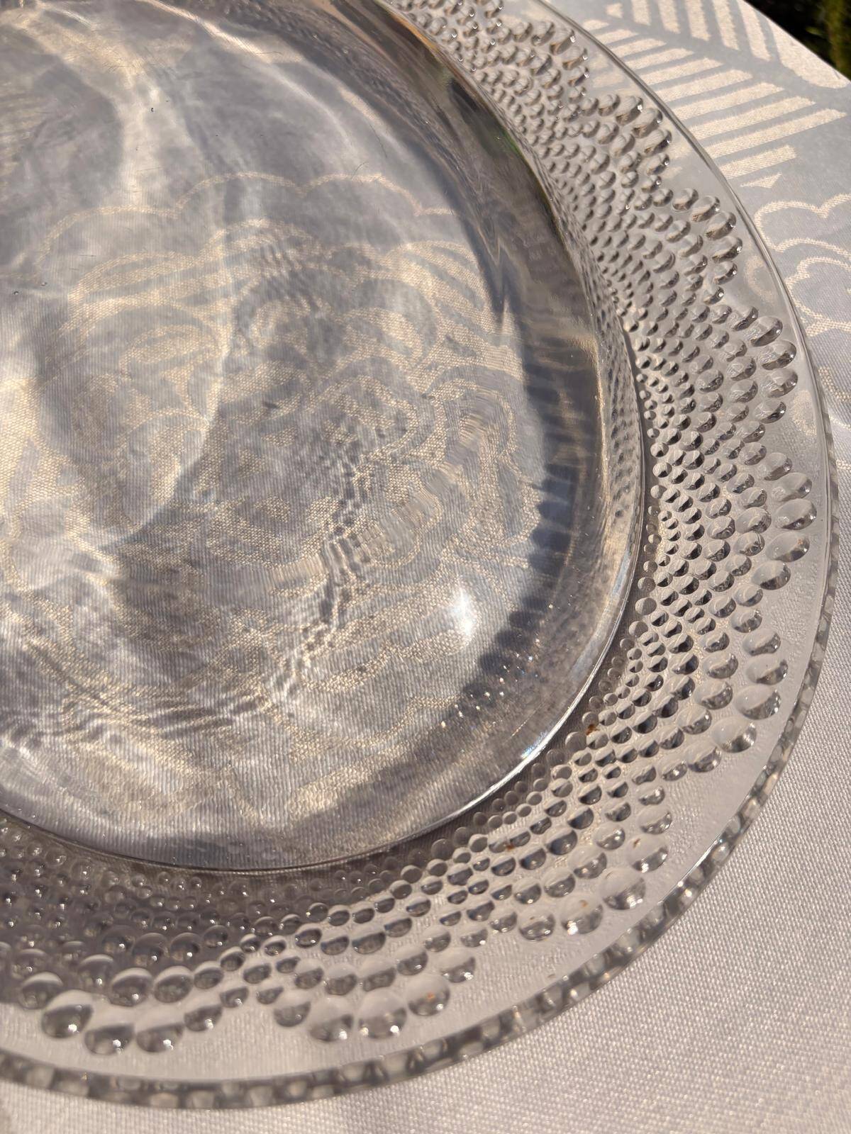 Plat ovale, jardinière Tokyo signé R. Lalique