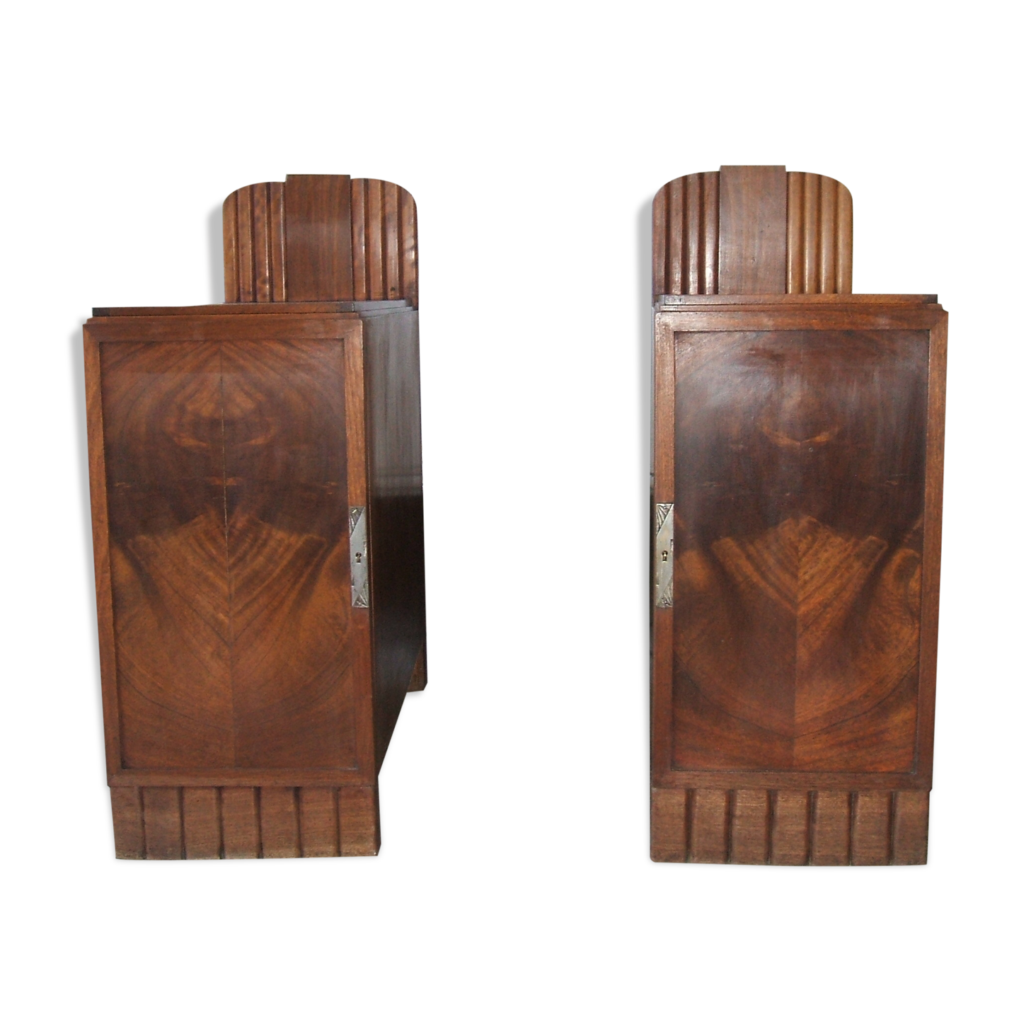 Art deco side tables pair