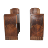 Art deco side tables pair