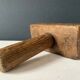 Old carved wooden butter stamp, cow, 19th century