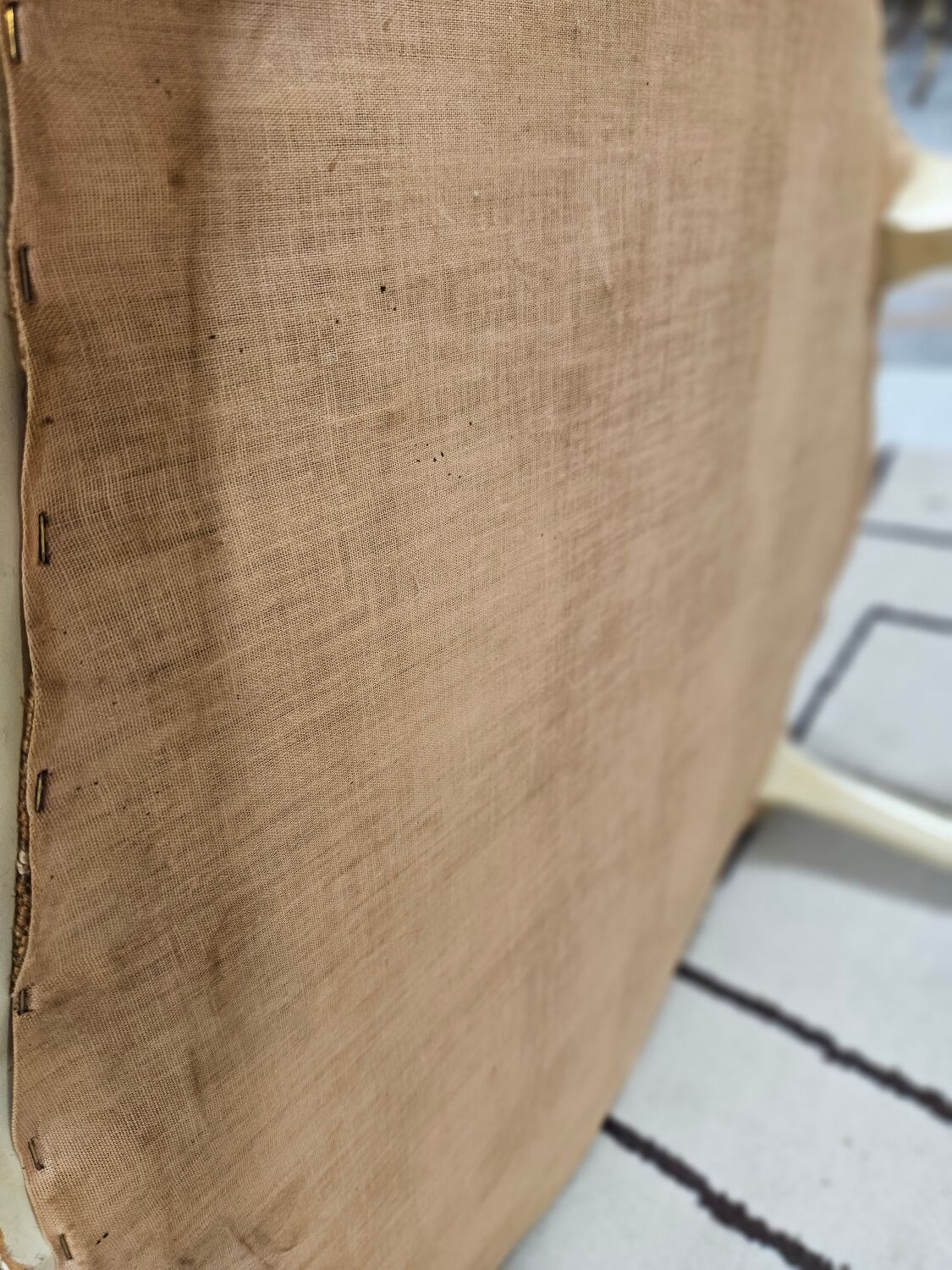 Pair of 1960s silk bergère armchairs