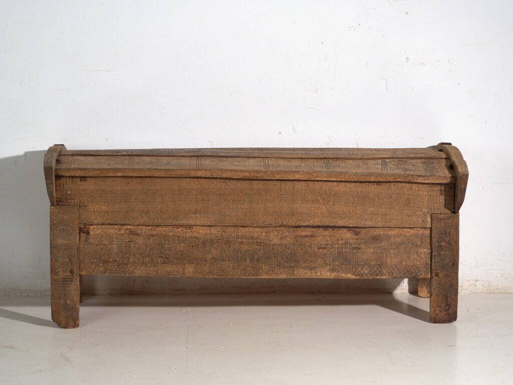 Ancient primitive wooden chest – Transylvania, around 1850