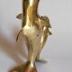 Vintage solid brass dolphins