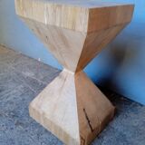 Vintage solid chene diabolo stool