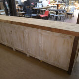 Buffet enfilade à 2 portes et 9 tiroirs en chêne