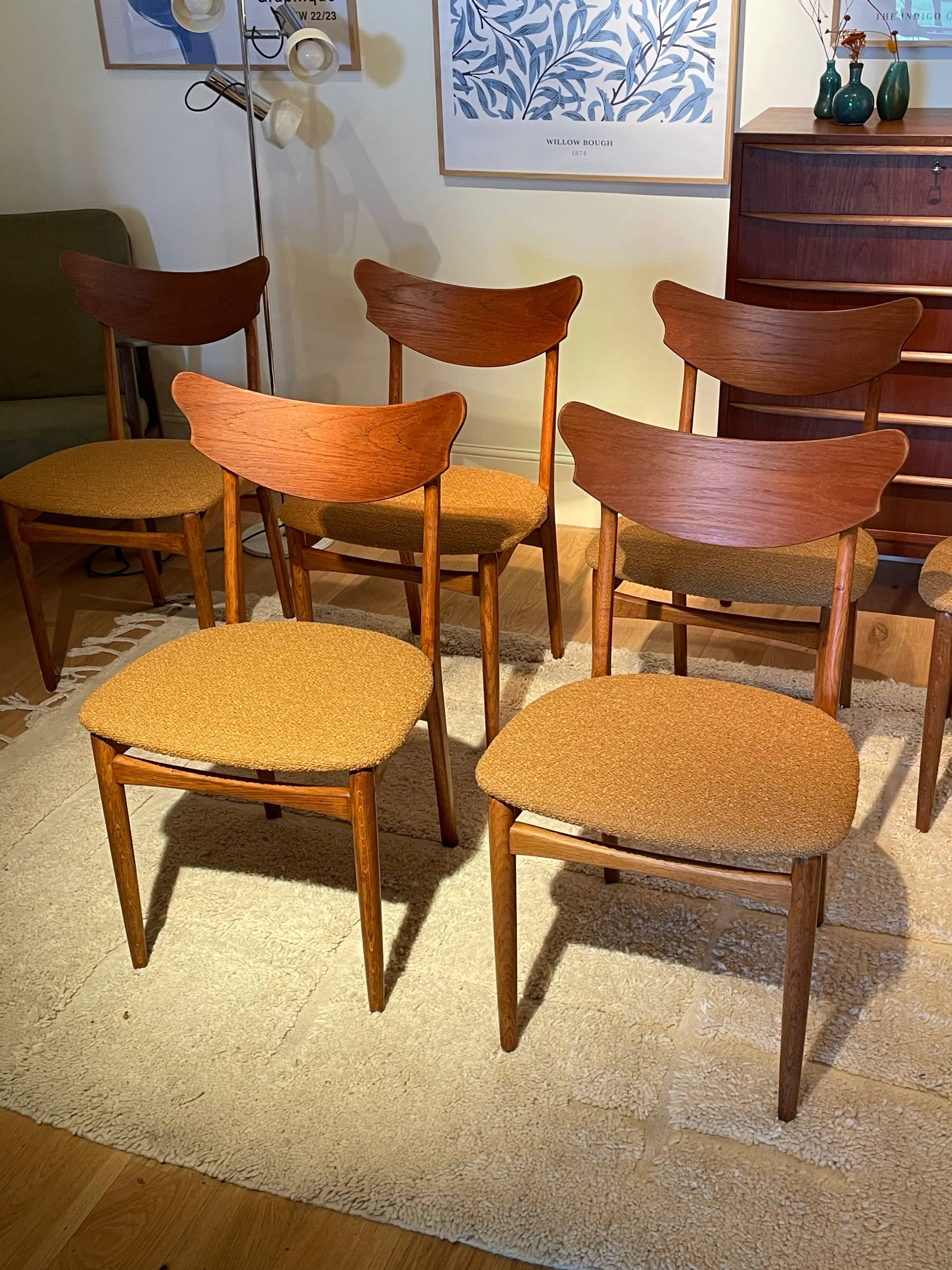 Chaise scandinave vintage « Rosa » (6 disponibles)