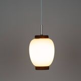 Danish vintage pendant lamp Kina by Bent Karlby, Lyfa, 1946