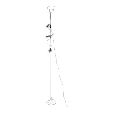 "Cielo-Terra" lampadaire chromé réglable par Francesco Fois pour Reggiani, 1960s