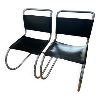 Two Chairs MR10 by L. Mies Van Der Rohe
