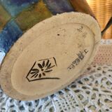 Checked pattern lamp foot